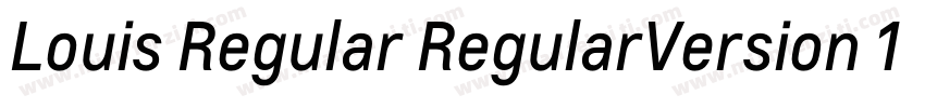 Louis Regular RegularVersion 1306字体转换